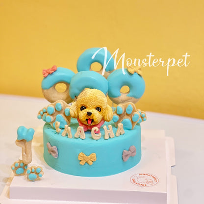 Monsterpet pet treats crafted cake