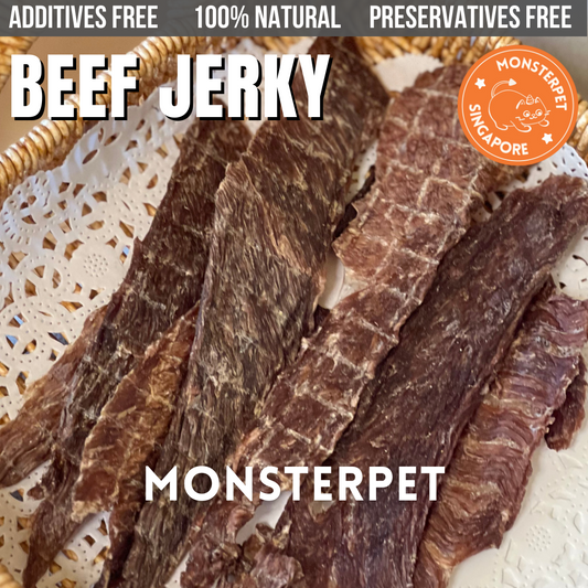 Monsterpet pet treats beef jerky