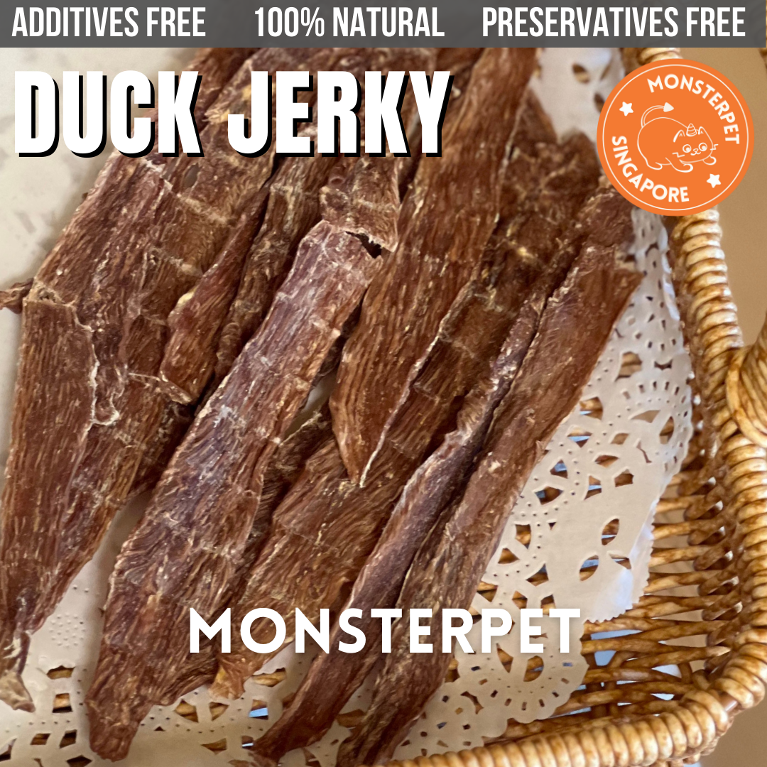 Monsterpet pet treats duck jerky