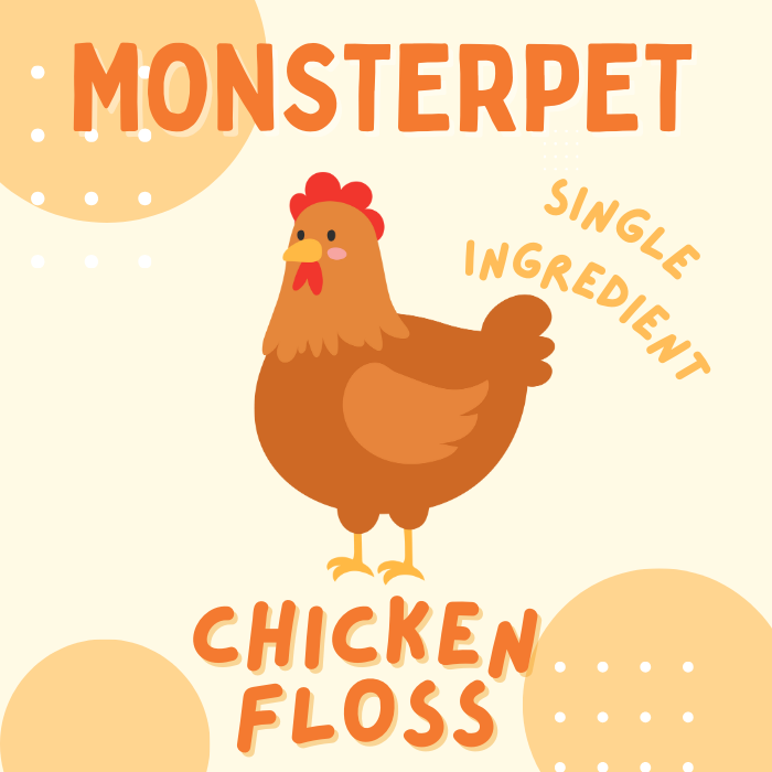 Monsterpet pet treats chicken floss