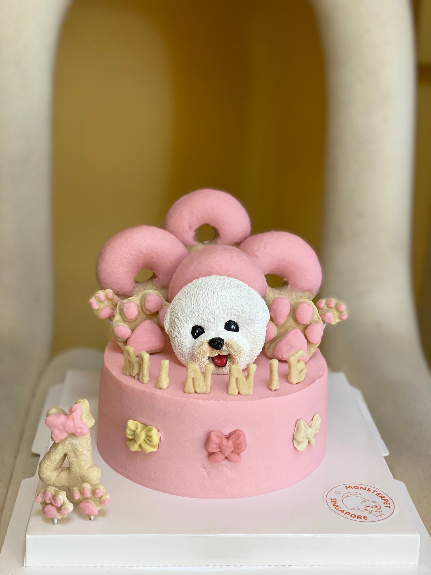 Monsterpet pet treats crafted cake