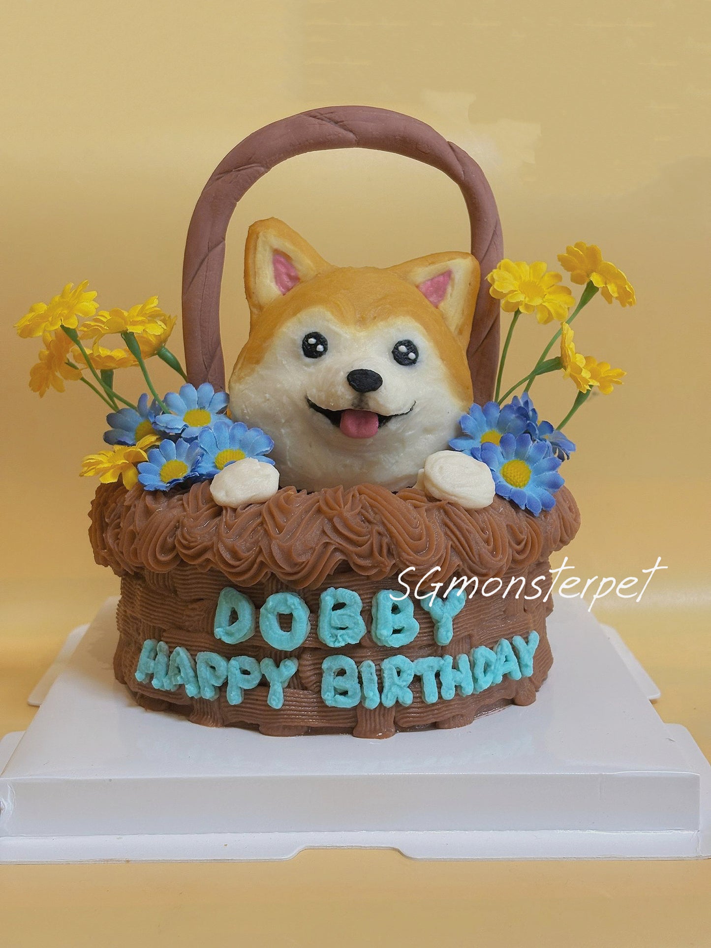 Sculpted Basket Pet Cake