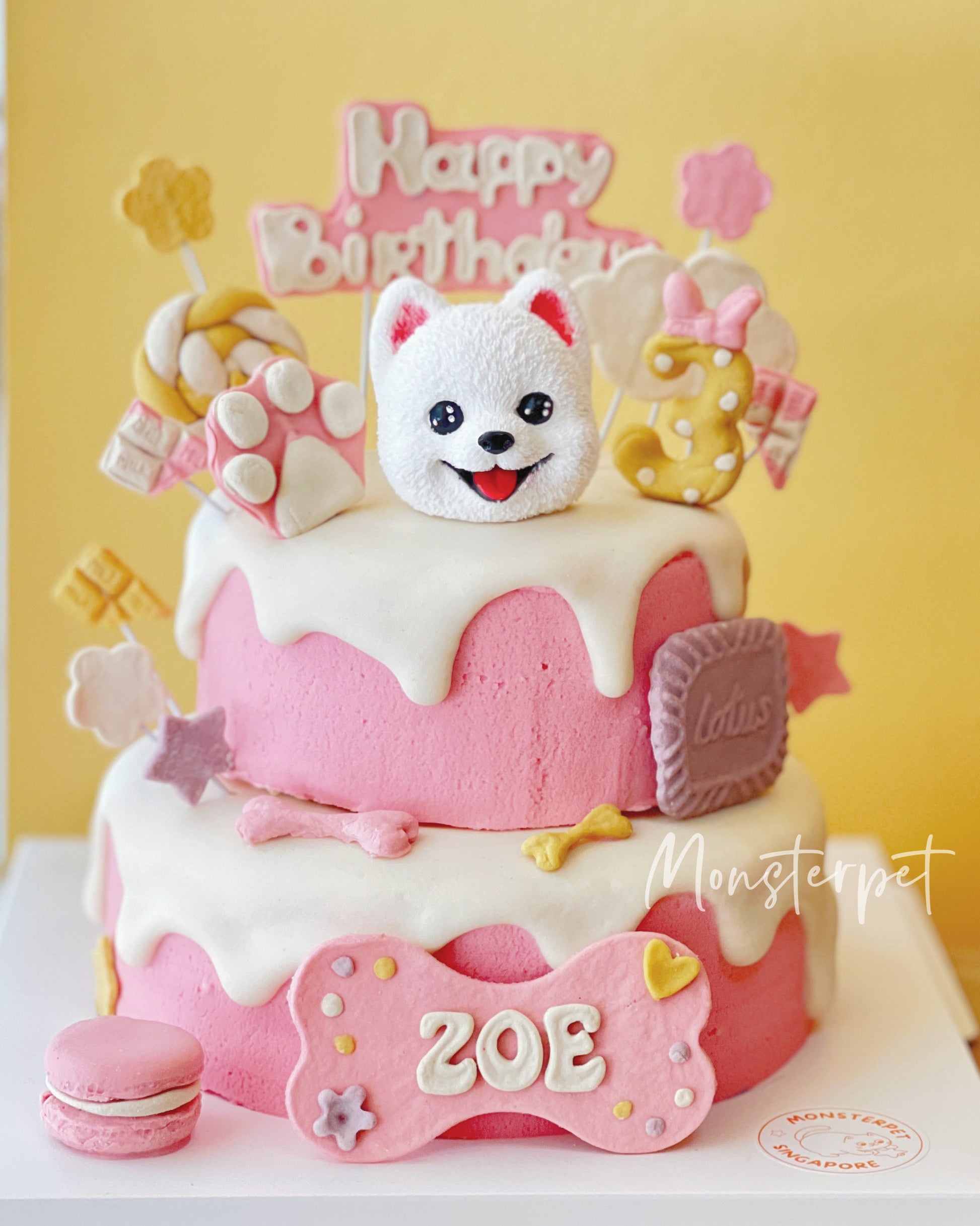 Monsterpet Two Tiers Pet Cake